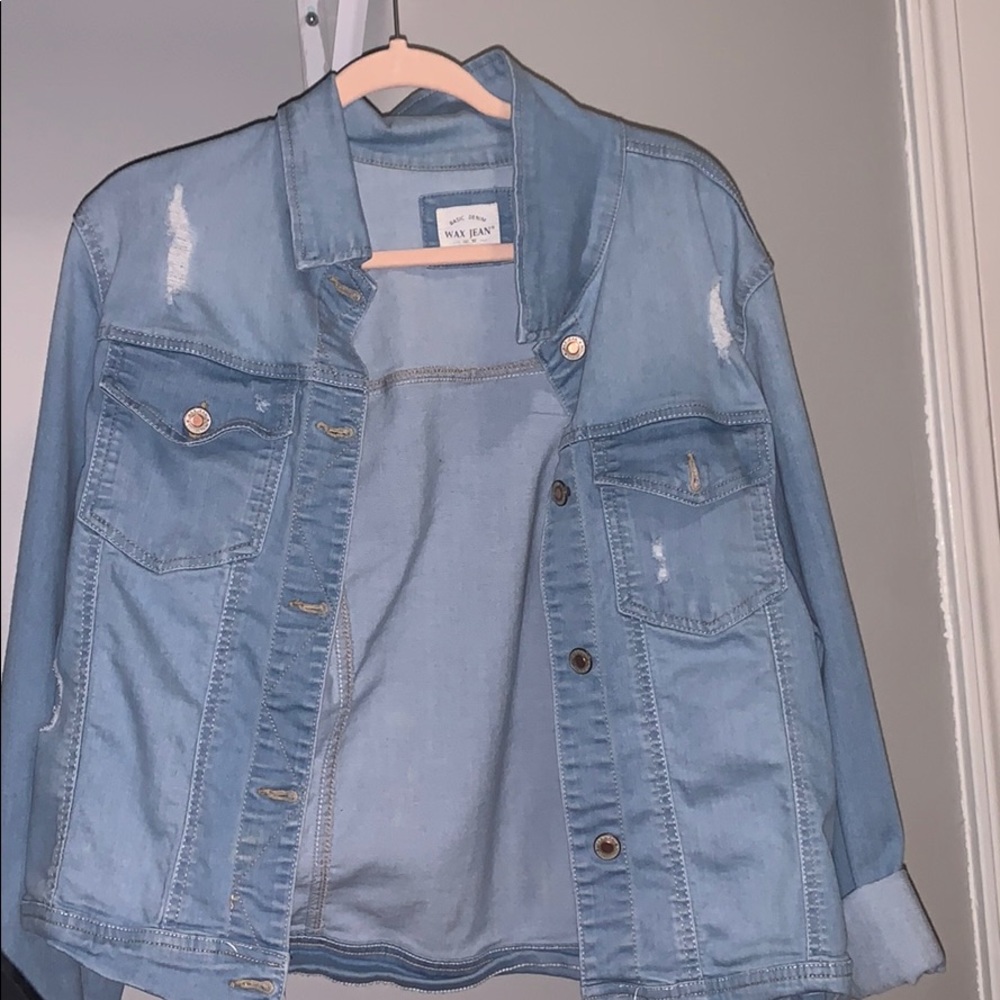 Destressed Jean jacket